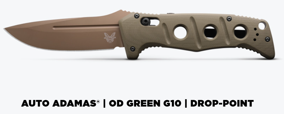 Benchmade 2750FE-2 Auto Adamas® | OD Green G10 | Drop-point