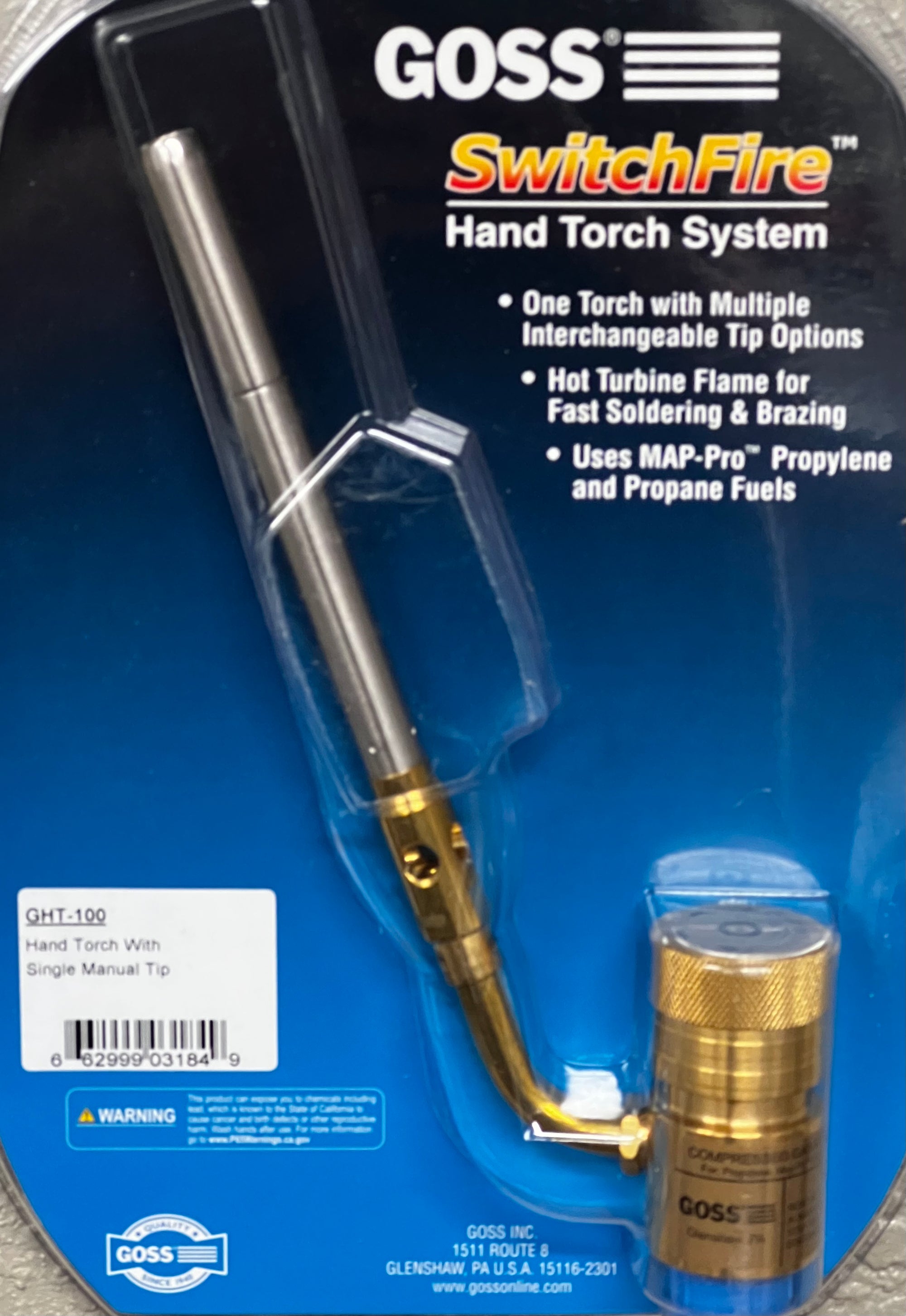 GOSS GHT-100 HAND TORCH