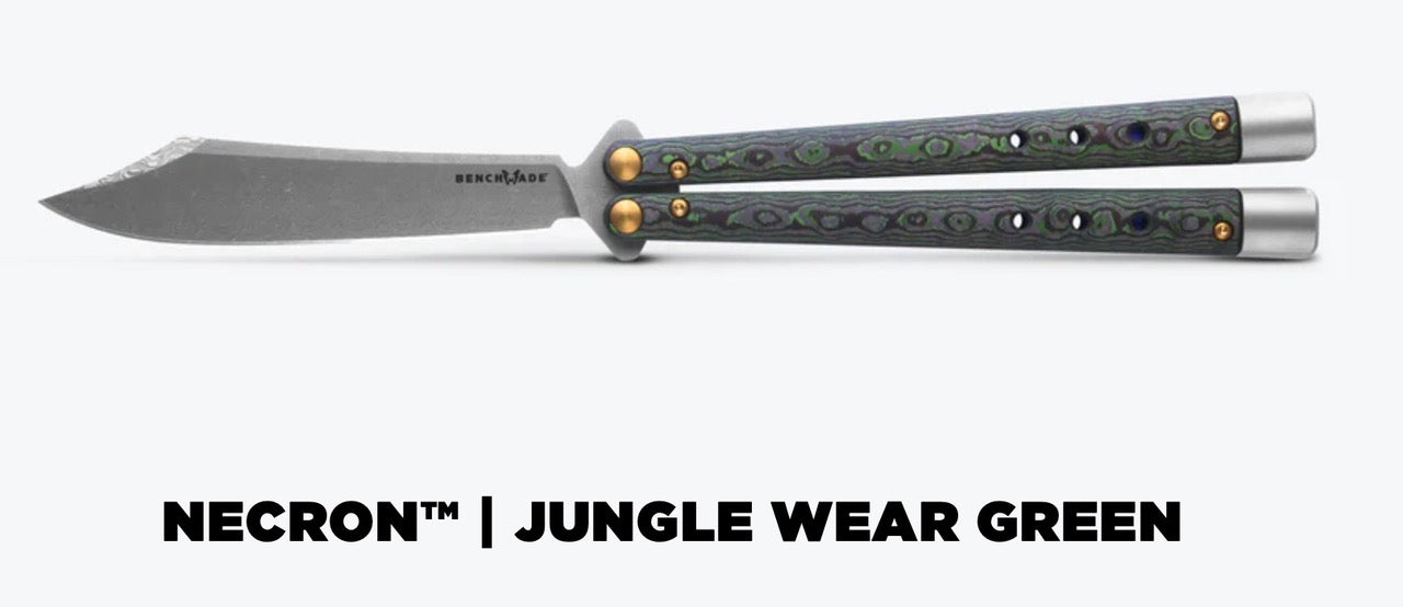 Benchmade 99-242 NECRON™ | JUNGLE WEAR GREEN | LIMITED EDITION Butterfly Knife